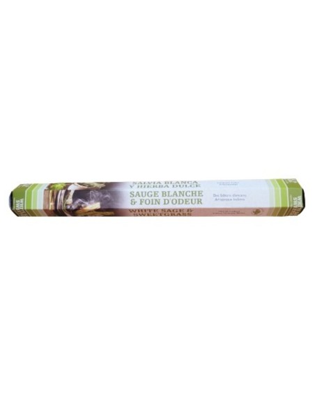 Photo de Encens Green Tree Sauge Blanche & Foin d'odeur - encens.business - Boutique ésotérique en ligne - vente de Encens Green Tree 
