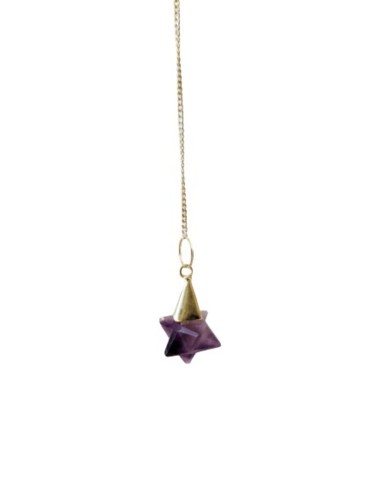 Photo de Pendule merkaba en améthyste - encens.business - Boutique ésotérique en ligne - vente de Pendule merkaba en améthyste