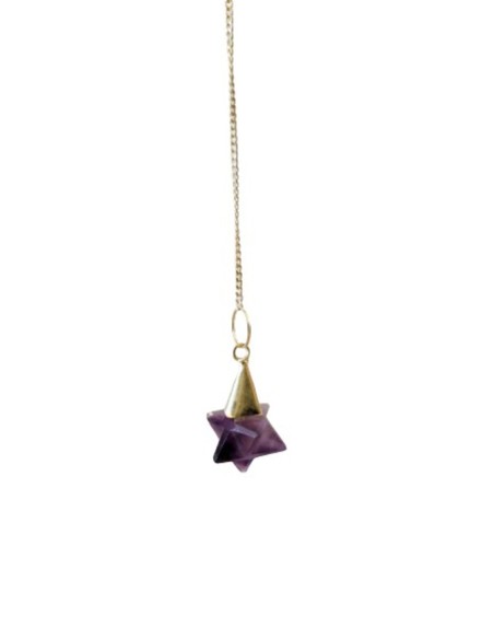 Photo de Pendule merkaba en améthyste - encens.business - Boutique ésotérique en ligne - vente de Pendule merkaba en améthyste