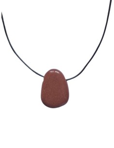 Photo de Pendentif percé XL en pierre de soleil - encens.business - Boutique ésotérique en ligne - vente de Pendentif percé XL en pier