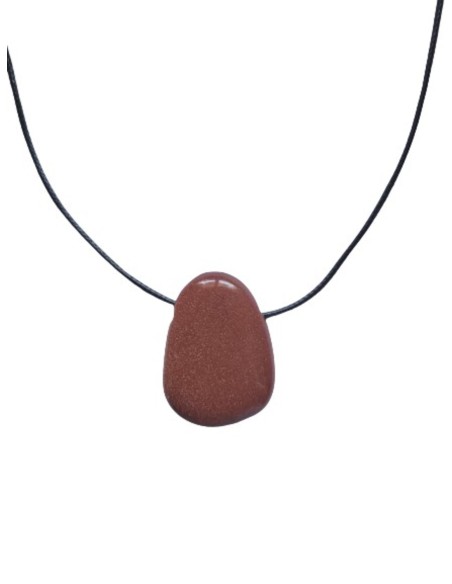 Photo de Pendentif percé XL en pierre de soleil - encens.business - Boutique ésotérique en ligne - vente de Pendentif percé XL en pier