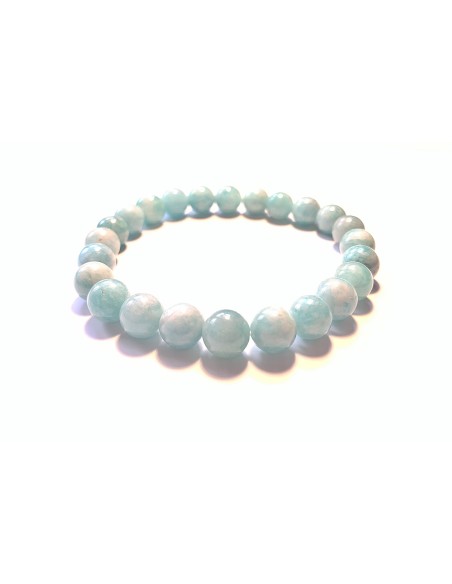 Bracelet 8 mm en amazonite - encens.business