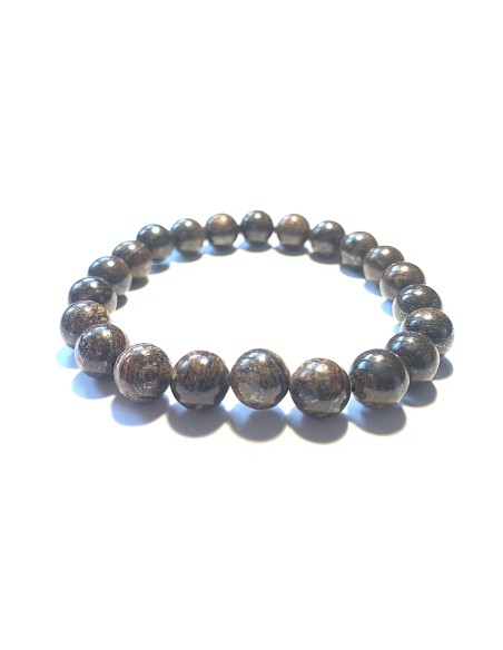 Photo de Bracelet 8 mm en bronzite - encens.business - Boutique ésotérique en ligne - vente de Bracelet 8 mm en bronzite