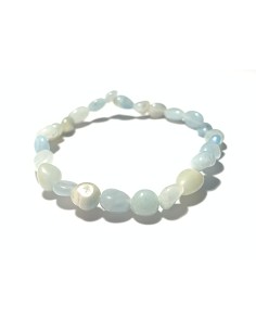 Bracelet nugget en aigue marine - encens.business