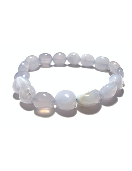 Photo de Bracelet nuggets en Calcédoine - encens.business - Boutique ésotérique en ligne - vente de Bracelet nuggets en Calcédoine