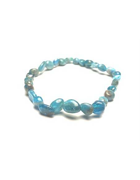 Bracelet nugget en apatite bleue - encens.business