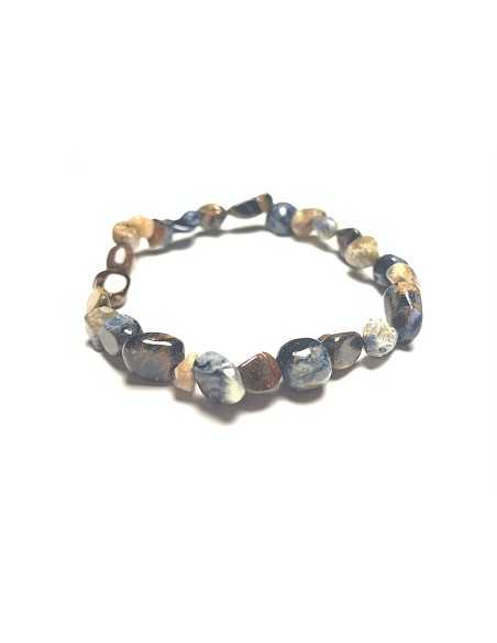 Bracelet nugget en Pietersite - Lithothérapie | encens.business