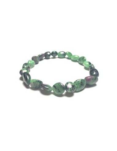 Bracelet nugget en Rubis Zoisite - Lithothérapie | encens.business