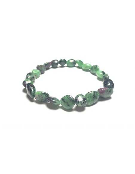 Bracelet nugget en Rubis Zoisite - Lithothérapie | encens.business