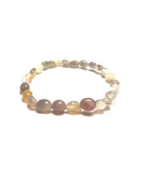 Bracelet nugget en Pierre de lune multicolore - Minéraux | encens.business