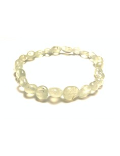 Bracelet nugget en Prehnite - Lithothérapie | encens.business