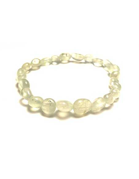 Bracelet nugget en Prehnite - Lithothérapie | encens.business