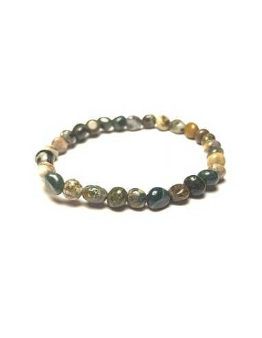 Bracelet nugget en Agate mousse - encens.business