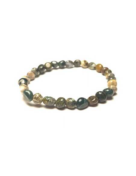 Bracelet nugget en Agate mousse - encens.business