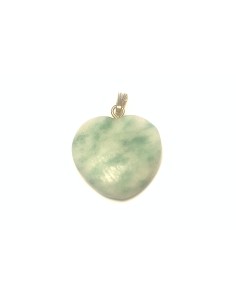 Pendentif coeur en Fuchsite  - encens.business | Minéraux