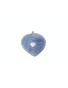 Pendentif coeur en Quartz bleu - encens.business | Minéraux