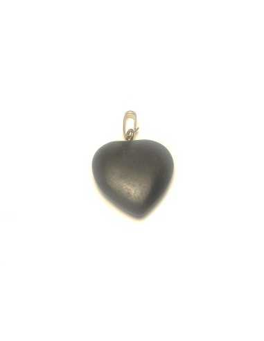 Pendentif coeur en Shungite - encens.business | Minéraux
