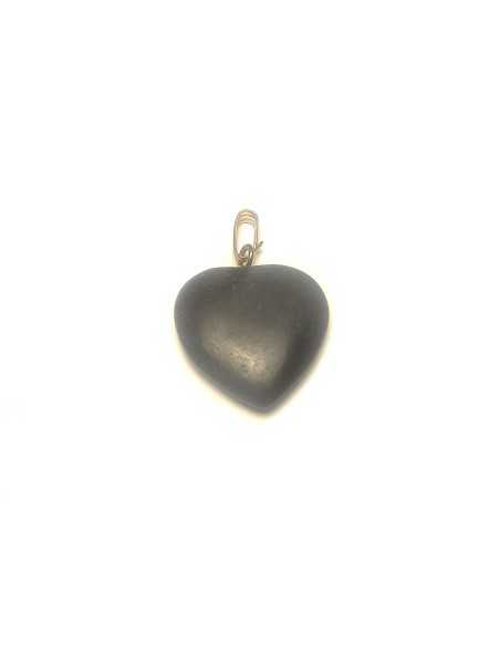Pendentif coeur en Shungite - encens.business | Minéraux