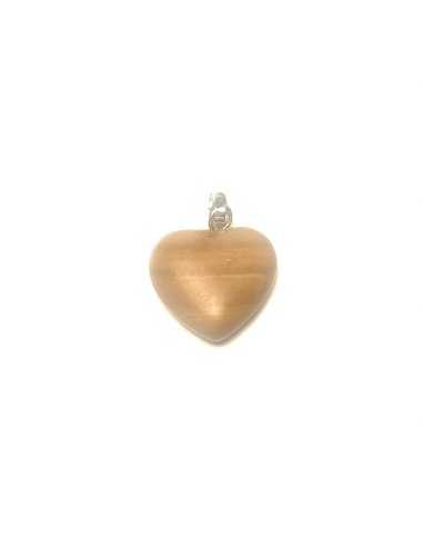 Pendentif coeur en Jaspe paysage - encens.business | Minéraux