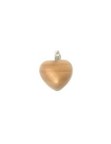 Pendentif coeur en Jaspe paysage - encens.business | Minéraux