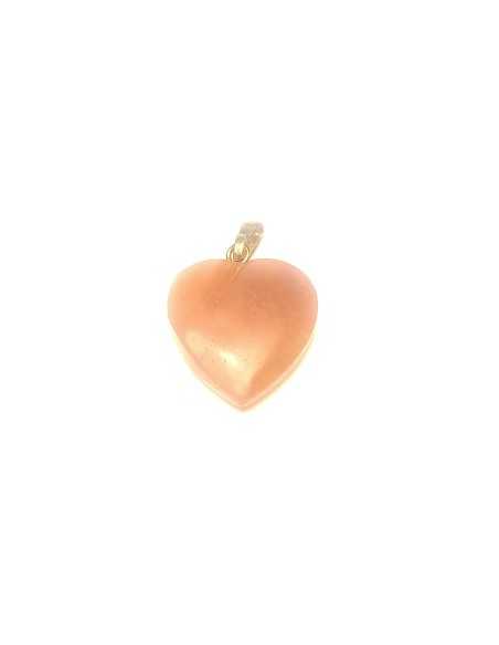 Pendentif coeur en Aventurine orange - encens.business | Minéraux