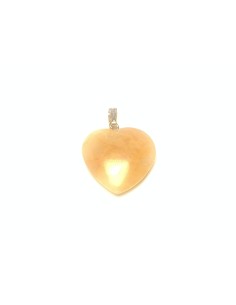 Pendentif coeur en Citrine - encens.business | Minéraux