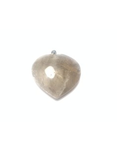 Pendentif coeur en Quartz rutile - encens.business | Minéraux