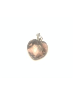 Pendentif coeur en Rhodonite - encens.business | Minéraux