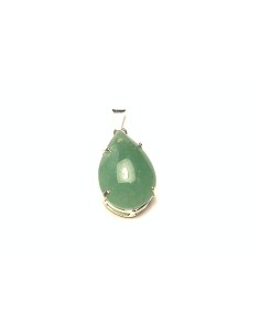Pendentif cerclé en Aventurine - encens.business | Minéraux