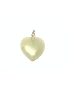 Pendentif coeur en Jade  - encens.business | Minéraux