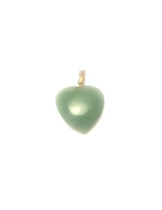 Pendentif coeur en Aventurine - encens.business | Minéraux