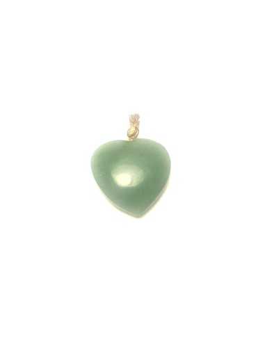 Pendentif coeur en Aventurine - encens.business | Minéraux