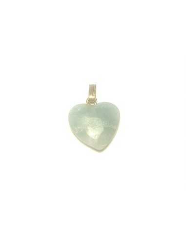 Pendentif coeur en Amazonite - encens.business | Minéraux