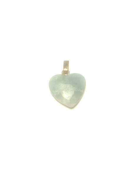 Pendentif coeur en Amazonite - encens.business | Minéraux