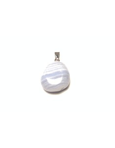 Pendentif forme libre en Calcédoine - encens.business | Minéraux