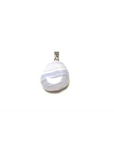 Pendentif forme libre en Calcédoine - encens.business | Minéraux