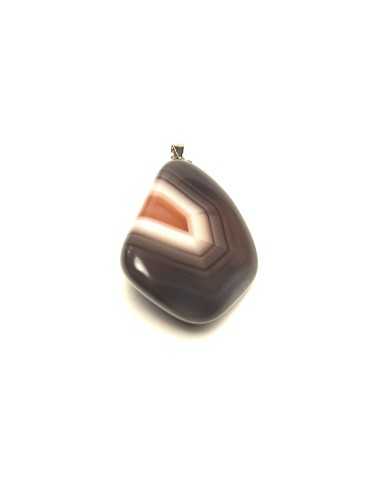 Pendentif forme libre en Agate Botswana - encens.business | Minéraux