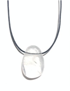 Pendentif percé XL en Cristal de roche - Minéraux | encens.business