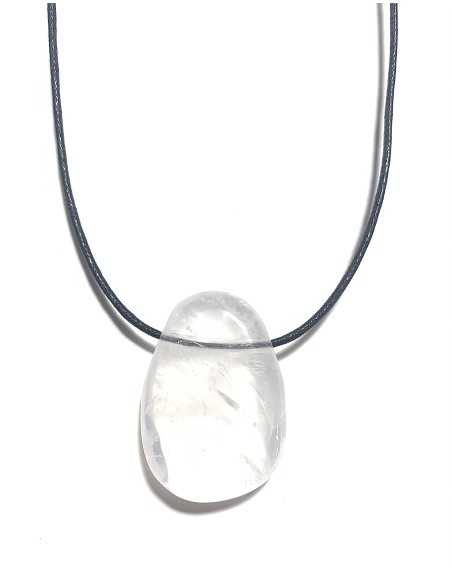 Pendentif percé XL en Cristal de roche - Minéraux | encens.business