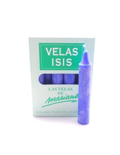 Boîte de bougies Velas Isis III Bleu foncé - encens.business | Bougies