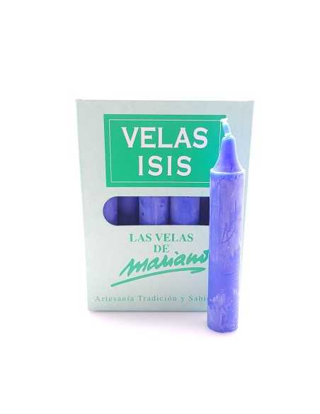 Boîte de bougies Velas Isis III Bleu foncé - encens.business | Bougies