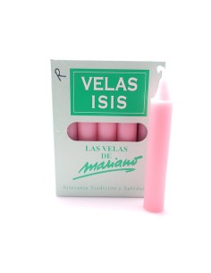 Boîte de bougies Velas Isis III rose - encens.business | Bougies