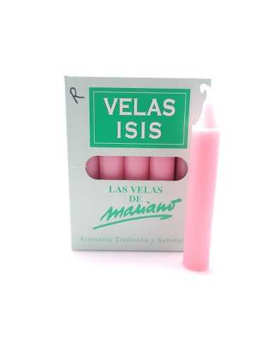 Boîte de bougies Velas Isis III rose - encens.business | Bougies