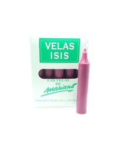 Boîte de bougies Velas Isis III bordeaux - encens.business |