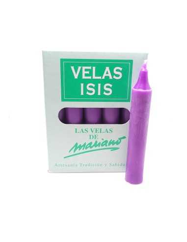 Bougies Velas Isis III blanches - encens.business