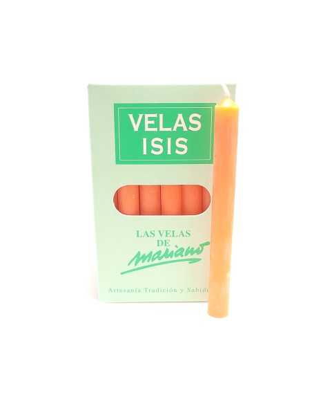 Boîte de bougies Velas Isis II oranges - encens.business | Bougies