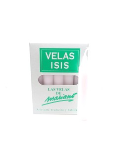 Bougies Velas Isis III blanches - encens.business