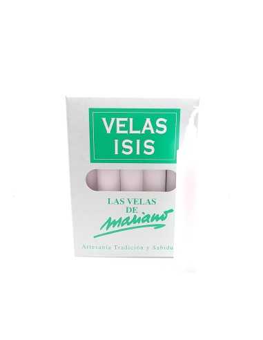 Bougies Velas Isis III blanches - encens.business
