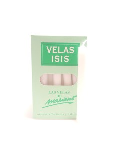 Boîte de bougies Velas Isis II blanches - encens.business | Bougies